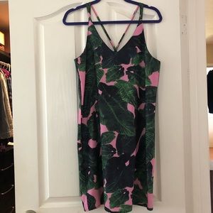 Tropical printed dress